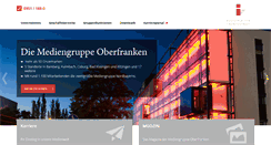 Desktop Screenshot of mediengruppe-oberfranken.de